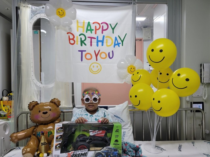 '소아암 진단 후 병원에서 맞는 특별한 생일'모금함의 최종모금후기 입니다.